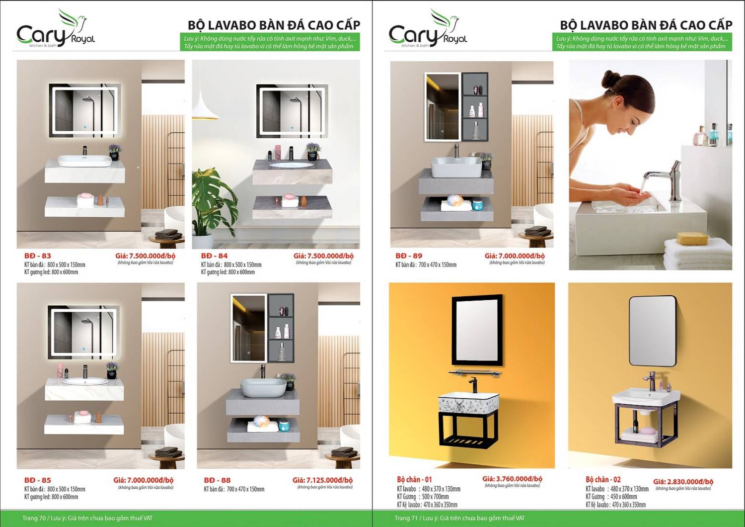 Thiết bị vệ sinh CARY ROYAL Catalogue và Bảng giá mới nhất 2024 - 2025 /Page 36